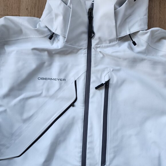 Men's white Obermeyer ski jacket size L - Picture 3 of 14